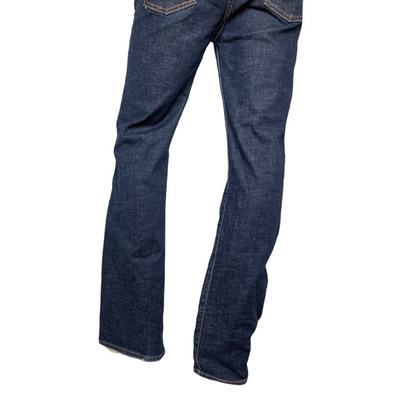 ARDEN B Vintage 90s Dark Denim Wash Brown Suede Trim Hip Hugger Low Rise Jeans - Picture 8 of 13